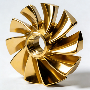 Turbine métallique usinée CNC de haute précision (acier inoxydable/alliage d'aluminium) pour pompe à fluide et turbocompresseur - Product Image 2