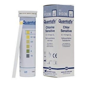 Bandelettes de test semi-quantitatives Quantofix pour chlore, sensibles, 0,1-10 mg/L Cl2, 100 unités - Product Image 3