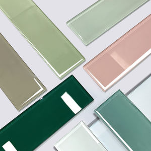 Azulejo de mosaico de vidrio pintado a mano de 3 "X 6" para cocina y baño Azulejos de porcelana súper blancos pintados a mano - Product Image 2