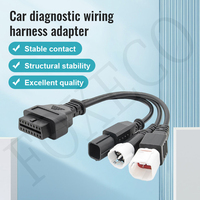 Câbles de diagnostic OBD2 12V à 3/4/16 broches, isolés en PVC, à âme en cuivre FOXECO, très compatibles et stables, longueur personnalisée, multi-automobiles
