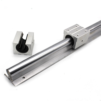 Rail de guidage linéaire rond en aluminium CNC SBR12 et bloc coulissant linéaire SBR12UU SBR12LUU
