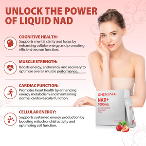 高濃度NAD+液体サプリメント NAD レスベラトロール PQQ コラーゲン 肌 エネルギー 集中力 健康的な老化 NAD+液体 - Product Image 2