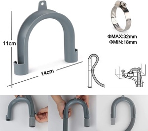 Kit d'extension de <span class=keywords><strong>tuyau</strong></span> de vidange corrugué à alimentation manuelle de qualité hôtelière, <span class=keywords><strong>adaptateur</strong></span> de <span class=keywords><strong>tuyau</strong></span> de vidange flexible pour <span class=keywords><strong>lave</strong></span>-<span class=keywords><strong>linge</strong></span> spécifique - Product Image 5