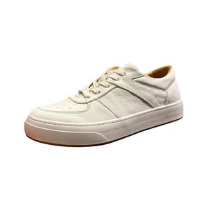 Zapatillas deportivas de malla para hombre, de cuero lavado marrón, hechas a mano, informales, con cordones, cómodas, antideslizantes, ligeras, estilo urbano - Product Image 5