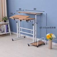 Bureau d'ordinateur réglable en hauteur Meida pour usage domestique, portable et livré avec un service de garantie d'un an.