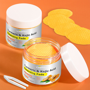 Tampons exfoliants jetables pour le visage à l'acide kojique et au curcuma, nettoyants, blanchissants et éclaircissants, en <span class=keywords><strong>coton</strong></span> rond, très vendus - Product Image 3