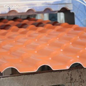 Genteng Atap Plastik Resin Sintetis ASA Terracotta 2.3mm Desain Tradisional untuk Hotel, Genteng Atap Polos untuk Villa - Product Image 6
