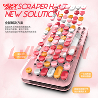 Clavier sans fil avec interrupteur noir, accessoires d'ordinateur, souris, ensemble combiné, rvb, clavier Pc de jeu pour Gamer, offre spéciale, LVKI-WI9