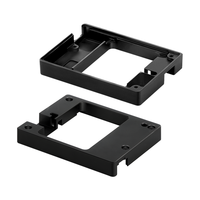 Boîtier carré en aluminium sur mesure, support métallique usiné CNC pour montage d'équipements électroniques