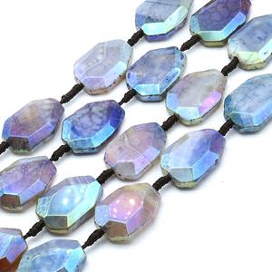 ธรรมชาติสีเขียวมังกรเส้นเลือดอาเกตหยาบหินตัวอย่างการรักษาสำหรับเครื่องประดับทำ - Product Image 5