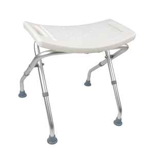 plastic and aluminum elderly ergonomic height balance folding stool without backrest bath shower seat chair for senior