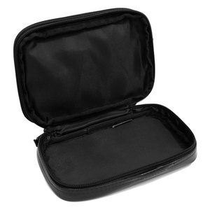 Bolsa Organizadora <span class=keywords><strong>de</strong></span> Cosméticos <span class=keywords><strong>de</strong></span> Viaje Impermeable <span class=keywords><strong>de</strong></span> Doble Capa con Espejo en Cuero Sintético Brillante para Maquillaje y Artículos <span class=keywords><strong>de</strong></span> Aseo - Product Image 6