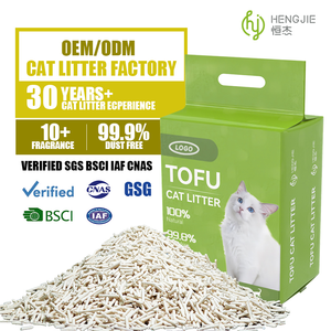 Litière pour chat biodégradable, écologique, à base de <span class=keywords><strong>tofu</strong></span>, hautement absorbante, naturelle, à dissolution rapide - Product Image 1