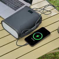 Batería de Litio Ternaria de 96000mAh, Mini Estación de Energía de 307.2Wh, Salida Solar DC, Encendedor de Cigarrillos, Banco de Energía para Camping al Aire Libre, para Drones