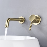 Robinet de lavabo de salle de bain à poignée unique en laiton de haute qualité