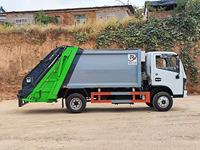 Nouveau camion compacteur de déchets 4x2 de 6,5 tonnes avec moteur diesel de 140 ch, véhicule de collecte des ordures à compression durable à vendre