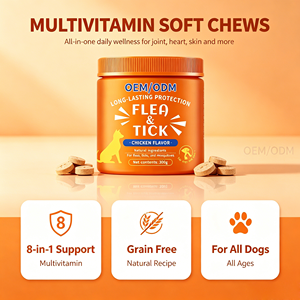 Compléments alimentaires pour <span class=keywords><strong>chiens</strong></span> les plus vendus, comprimés à mâcher souples, soutien immunitaire, vitamines et minéraux pour la santé de la peau et du pelage, anti-<span class=keywords><strong>puces</strong></span> - Product Image 3