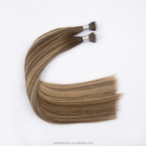 Extensions capillaires Yuanzhen de haute qualité à nano-anneaux, double épaisseur, pointe plate, cheveux russes, extensions à pointe plate en kératine - Product Image 3