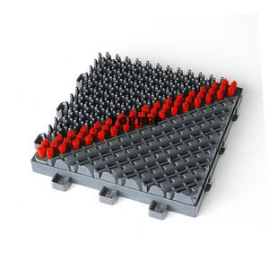 Dalles de sol modulaires antidérapantes en EVA et nylon 150x150x25mm - Product Image 1