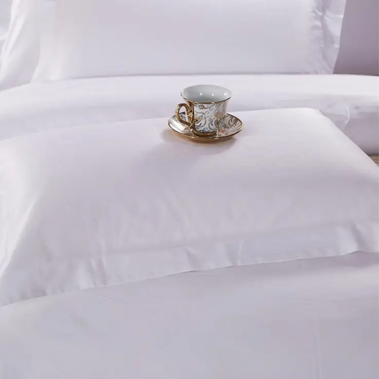 중국 직물 시장 도매 100% 면 침대 만들기 재료 표백제 직물 호텔