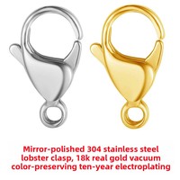 BM Factory - Vente en gros de fermoirs mousquetons en acier inoxydable 304 de qualité supérieure pour la fabrication de bijoux (colliers, bracelets)