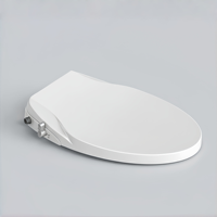 Siège de toilette intelligent à bidet, ultra-plat, à installation facile, écologique, avec couvercle anti-choc, ajustement universel pour améliorer votre salle de bain