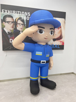 Décoration de fête de défilé de modèle d'événement publicitaire gonflable de personnage de dessin animé avec le costume personnalisable pour la promotion marché