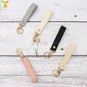 PU 가죽 키체인 리슬릿 키링 지갑 파우치 클러치 핸드폰용 휴대용 손목 스트랩 - Product Image 4