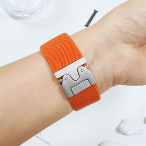 Có Thể Điều Chỉnh Co Giãn Solo Vòng Mềm Nylon Đàn Hồi Dây Đeo Thể Thao Dây Đeo Cổ Tay Cho Apple Đồng Hồ 38 40 <span class=keywords><strong>41</strong></span> 42 44 45 46 49Mm Bện Ban Nhạc - Product Image 3