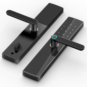 Serrure de porte d'empreintes digitales numérique en alliage d'aluminium de haute sécurité stockage en nuage-serrure de porte avant intelligente pour hôtel/<span class=keywords><strong>Apt</strong></span>/maison Wi-Fi activé - Product Image 2