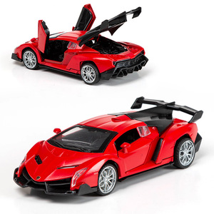 2021ที่ดีที่สุด-Saling รถหล่อ <span class=keywords><strong>Veneno</strong></span> 1/32รถรุ่นเปิดประตู Pullback โลหะผสมรถรุ่น - Product Image 3