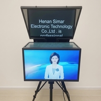 Teleprompter 27" untuk Canon Nikon Sony DSLR Studio Siaran Kaca Tempered Auto-mirror Produsen Tingkat Siaran