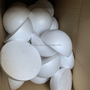 Boule de mousse florale solide blanche A-599, demi-boules en polyfoam, simples et détachables, nouvelle arrivée - Product Image 3