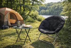 <span class=keywords><strong>Silla</strong></span> <span class=keywords><strong>Plegable</strong></span> Tipo Luna para Jardín, Cómoda <span class=keywords><strong>Silla</strong></span> <span class=keywords><strong>de</strong></span> Camping para Patio, <span class=keywords><strong>Terraza</strong></span> y Ocio al Aire Libre - Product Image 6