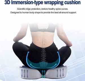 وسائد مقعد إسفنجية ميموري لمقعد السيارة كرسي متحرك لعرق النسا أثناء عظم الذيل لتخفيف آلام العصعص للسائق المستقر - Product Image 2