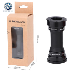 Soporte inferior de presión con rodamientos sellados de aluminio para bicicleta: piezas de transmisión y mejora - Product Image 3