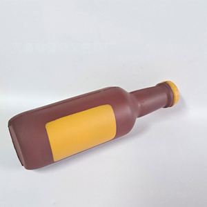 Anti-stress en mousse PU en forme de bouteille de bière ou de champagne, personnalisable avec logo imprimé - Product Image 3