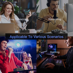 <span class=keywords><strong>Fifine</strong></span> SC1 HIFI Carte son portable Console de mixage audio XLR Enregistrement haute fidélité pour cartes son et mélangeurs audio de podcasting - Product Image 6