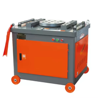 Cintreuse de barres d'armature GW40 6-32 mm à angle de cintrage arbitraire, sur roues, facilement déplaçable, automatique pour tiges de fer