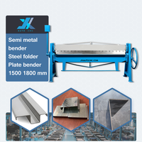 JX AUTO Machine à plier CNC en fer inoxydable manuelle 1.3m 2m 2.5m Machine à cintrer à plaque plate Tuyau de ventilation Cintrage à froid