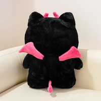 Peluche chat démon mignon personnalisable, jouet en peluche personnalisable, oreiller en peluche chat, peluches Kawaii, cadeaux, vente en gros, OEM, ODM
