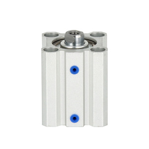 Cilindro Neumático Compacto SMC CQ2B, Cuerpo de Aluminio, Conexión Roscada, Tipo Delgado, CDQ2B20 32 40 50 63 80X100D - Product Image 1