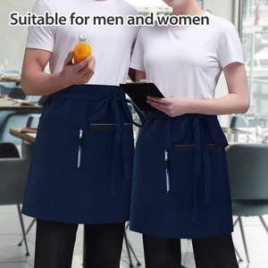 Delantales de Cintura con Logotipo Personalizado al por Mayor, Delantales de Lona para Restaurante, Hogar, Cocina, Barbería, Delantales de <span class=keywords><strong>Camarero</strong></span> para Bistro - Product Image 2