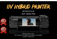 Printer Industri Hybrid UV Otomatis Myjet 6ft 1.8m GEN5 GEN6 I3200 Ricoh 2400 DPI Kulit PU 3D Embossed