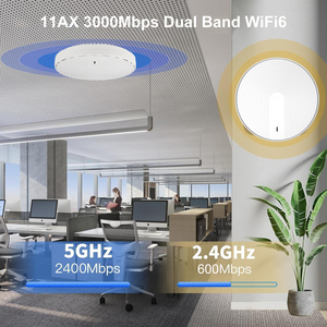 Công Nghiệp Cấp Kuwfi 3000Mbps Wifi6 Điểm Truy Cập Tốc Độ Cao 128 Người Dùng 48V PoE 12V DC Dual Band Trần Gắn Gigabit 5G AP - Product Image 4