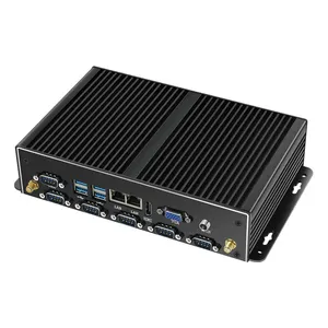 Xcy — Mini Pc industriel, Linux, windows 10, commutateur Aio, ordinateur at-leron J1900, sans ventilateur