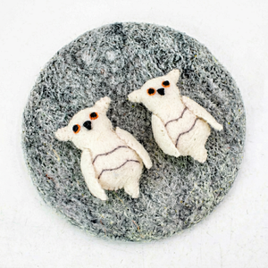 Adorno Navideño de Búho de Fieltro de Lana Cosido a Mano |   Adorno Colgante para Árbol de Navidad con Forma de Animal del Bosque, 7 cm, Bonito Adorno Decorativo para Interiores, Hazlo Tú Mismo - Product Image 4
