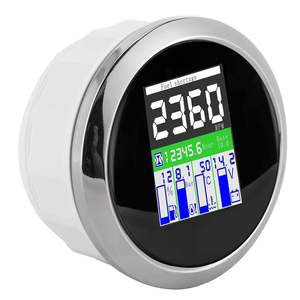 Einfache Installation 85mm U/min Temperatur öldruck Kraftstoffs tands messer Schwarzes Zifferblatt Multifunktion messgerät für Autos Motorräder Neuer Drehzahl messer typ - Product Image 2