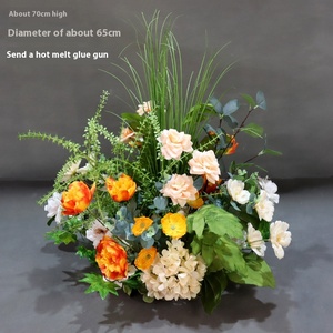 Nuovi fiori artificiali in stile foresta verde bianco vaso di fiori decorazione per finestre ornamenti per matrimonio fiore palla - Product Image 6