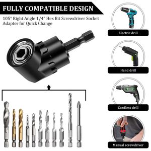 <span class=keywords><strong>Adaptateur</strong></span> d'extension flexible pour embout <span class=keywords><strong>de</strong></span> perceuse à angle droit, rallonge pour tournevis - Product Image 3